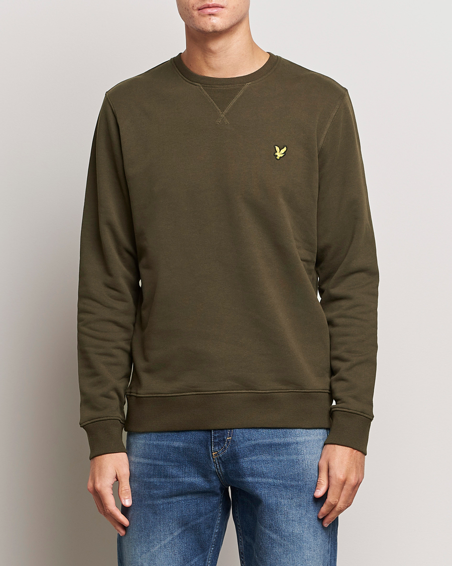 Herren | Pullover | Lyle & Scott | Organic Cotton Crew Neck Olive