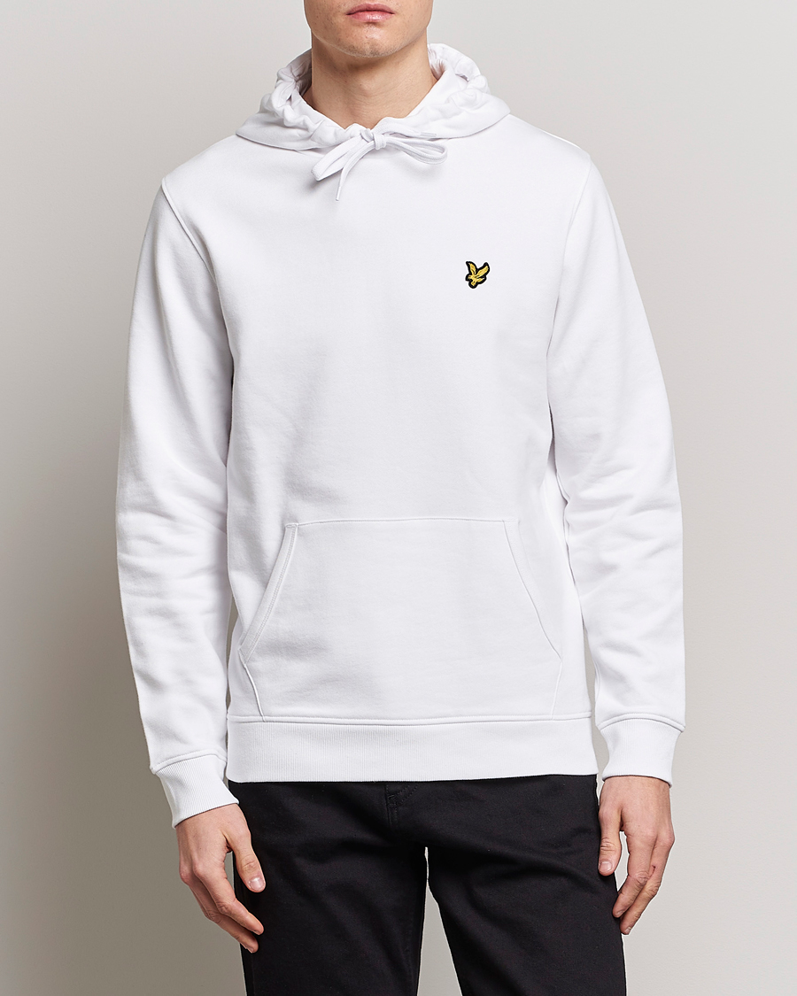 Herren | Lyle & Scott | Lyle & Scott | Pullover Organic Cotton Pullover Hoodie White