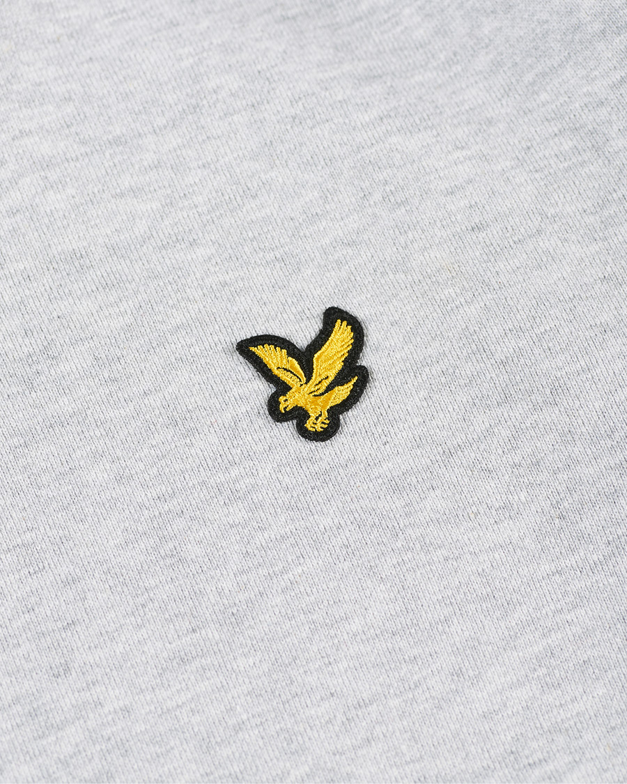Herren | Pullover | Lyle & Scott | Organic Cotton Pullover Hoodie Light Grey Melange