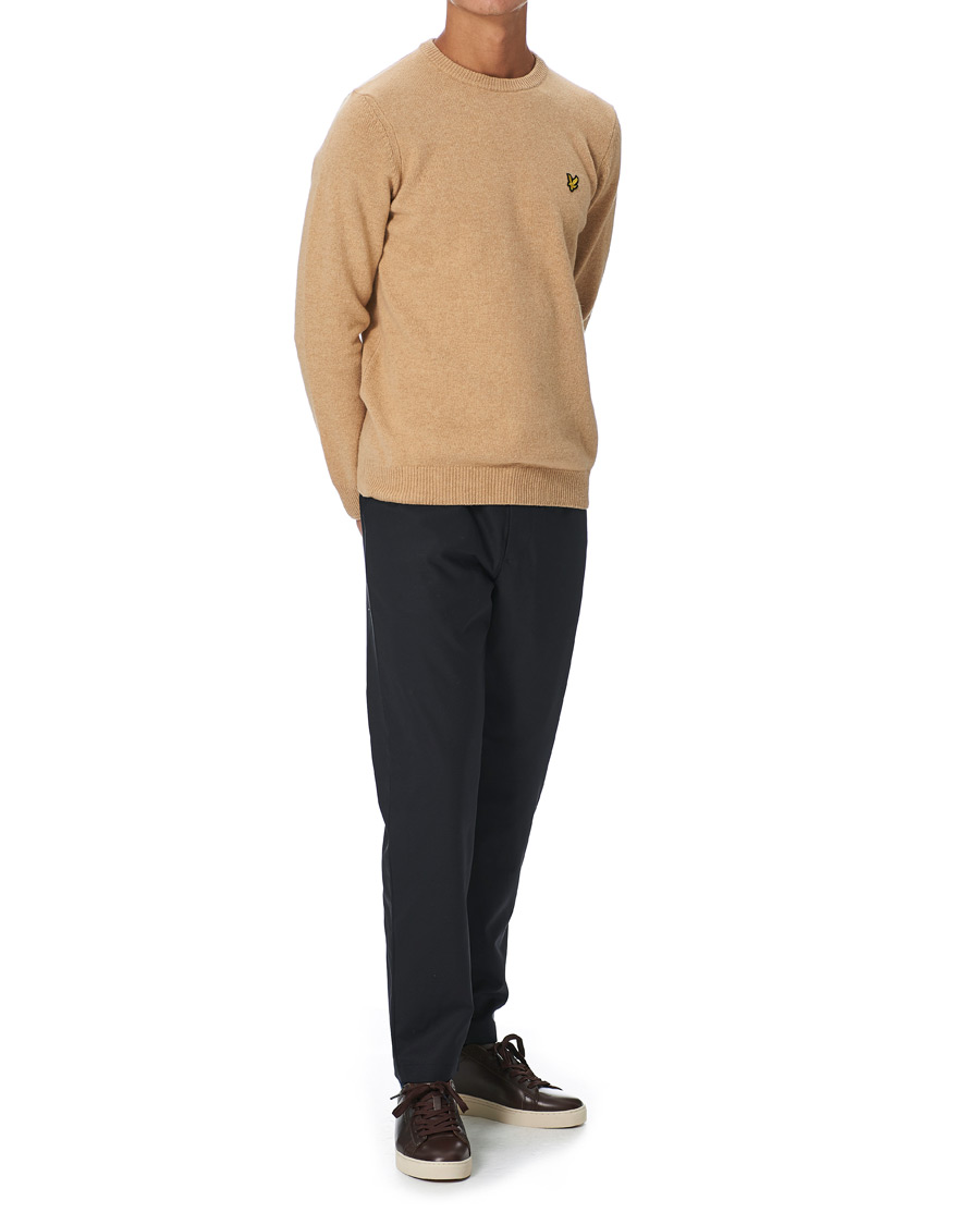 Herren | Pullover | Lyle & Scott | Lambswool Crew Neck Pullover Tan Marl