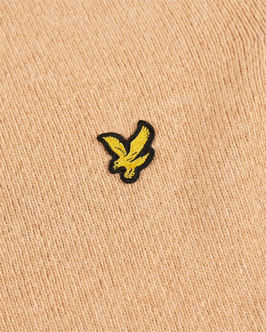 Herren | Pullover | Lyle & Scott | Lambswool Crew Neck Pullover Tan Marl