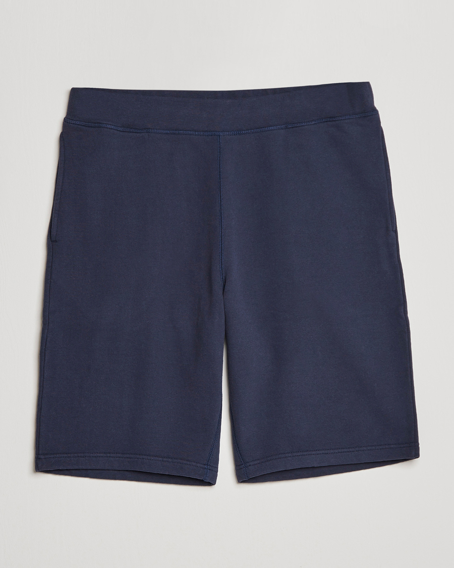 Herren | | Sunspel | Loopback Shorts Navy