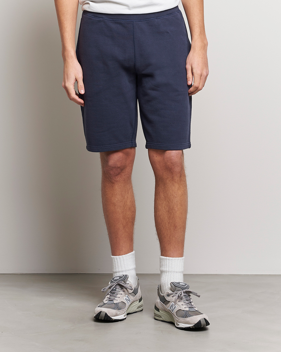 Herren | Shorts | Sunspel | Loopback Shorts Navy