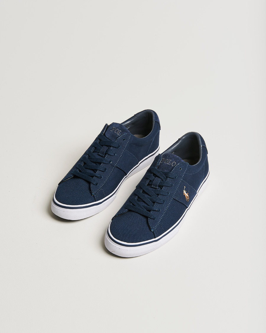 Herren | Polo Ralph Lauren Sayer Canvas Sneaker Aviator Navy | Polo Ralph Lauren | Sayer Canvas Sneaker Aviator Navy