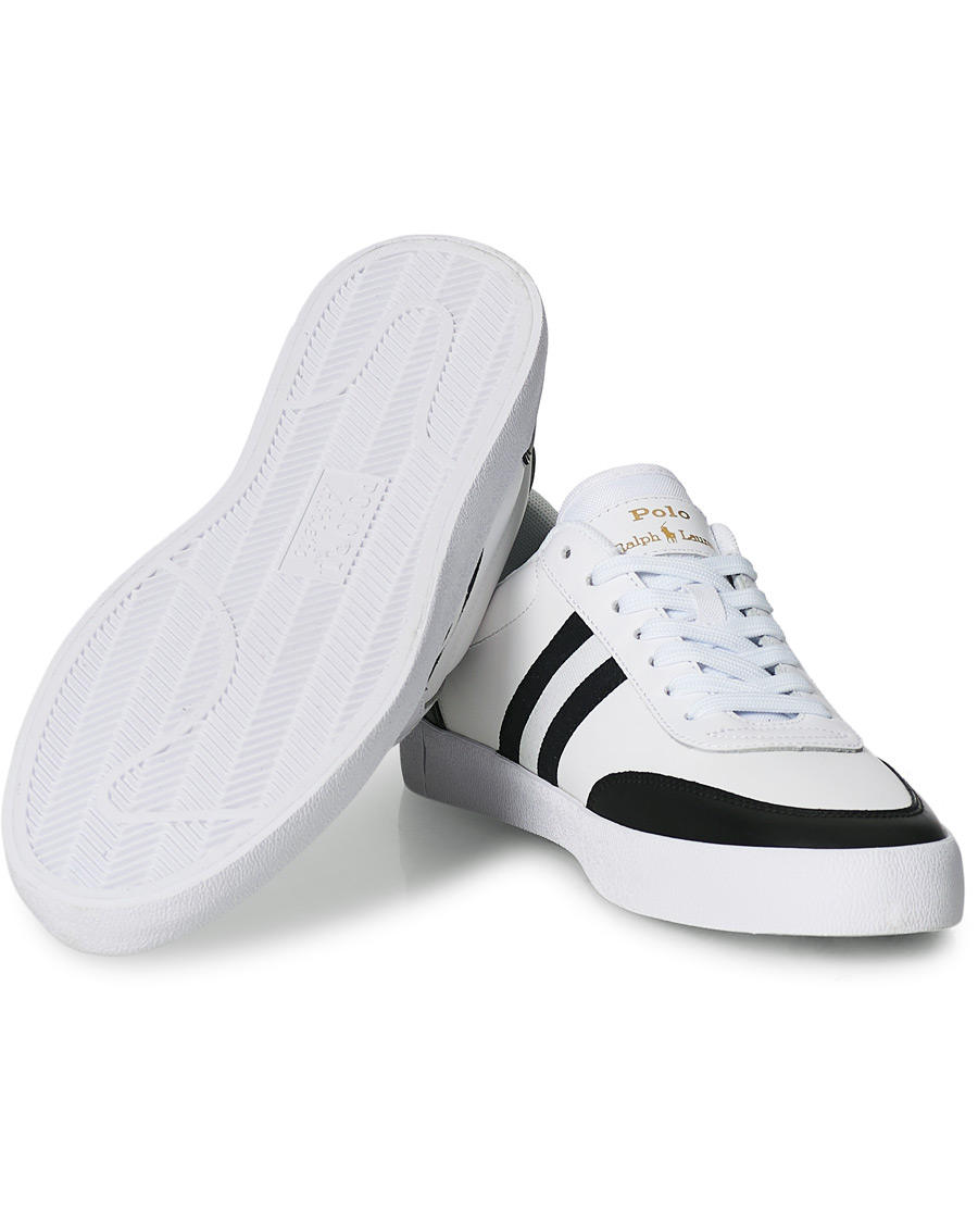 Herren | Polo Ralph Lauren Court Vulc Sneaker White/Black | Polo Ralph Lauren | Court Vulc Sneaker White/Black