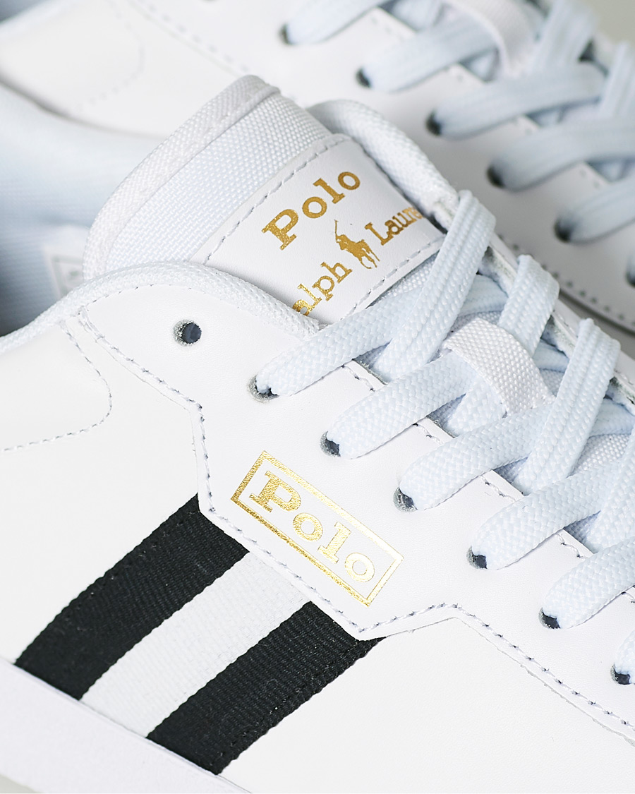 Herren | Polo Ralph Lauren Court Vulc Sneaker White/Black | Polo Ralph Lauren | Court Vulc Sneaker White/Black