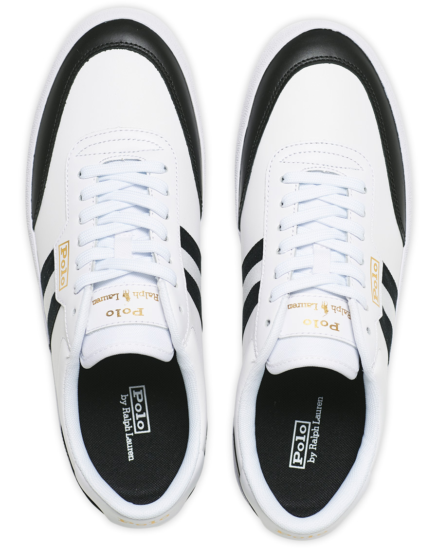 Herren | Polo Ralph Lauren Court Vulc Sneaker White/Black | Polo Ralph Lauren | Court Vulc Sneaker White/Black