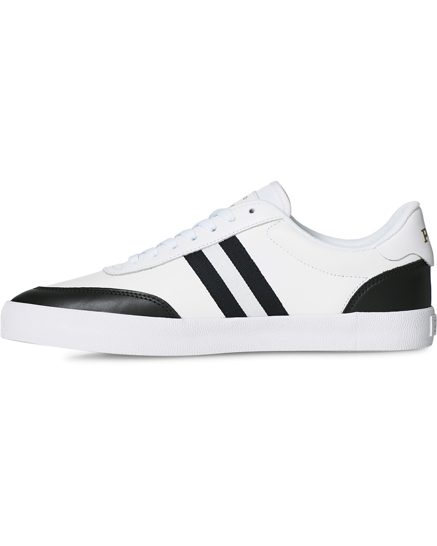 Herren | Polo Ralph Lauren Court Vulc Sneaker White/Black | Polo Ralph Lauren | Court Vulc Sneaker White/Black