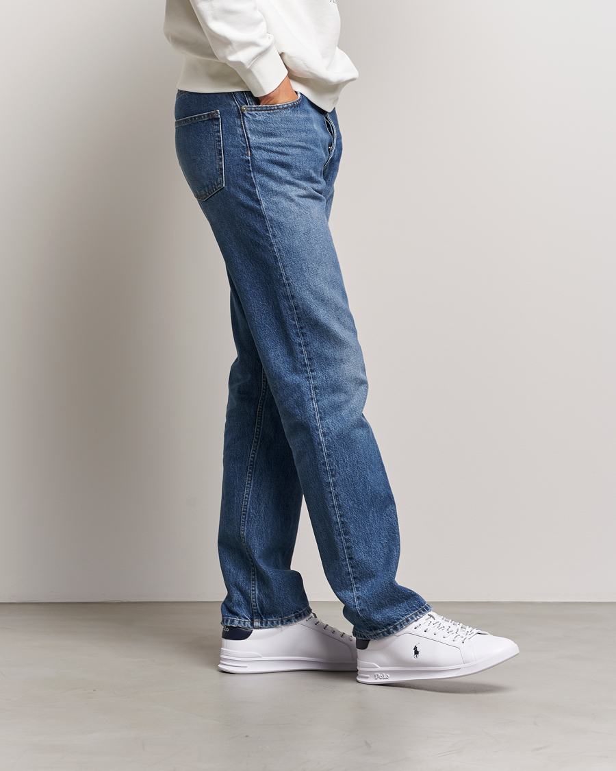 Herren | Sneaker | Polo Ralph Lauren | Heritage Court Sneaker White/Newport Navy