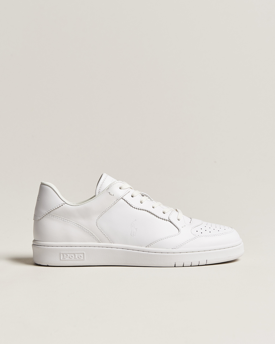 Herren | Preppy Authentic | Polo Ralph Lauren | Court Luxury Leather Sneaker White