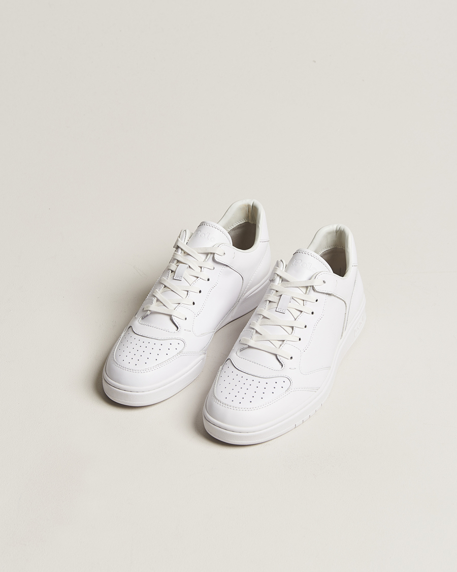 Herren | Sneaker mit niedrigem Schaft | Polo Ralph Lauren | Court Luxury Leather Sneaker White