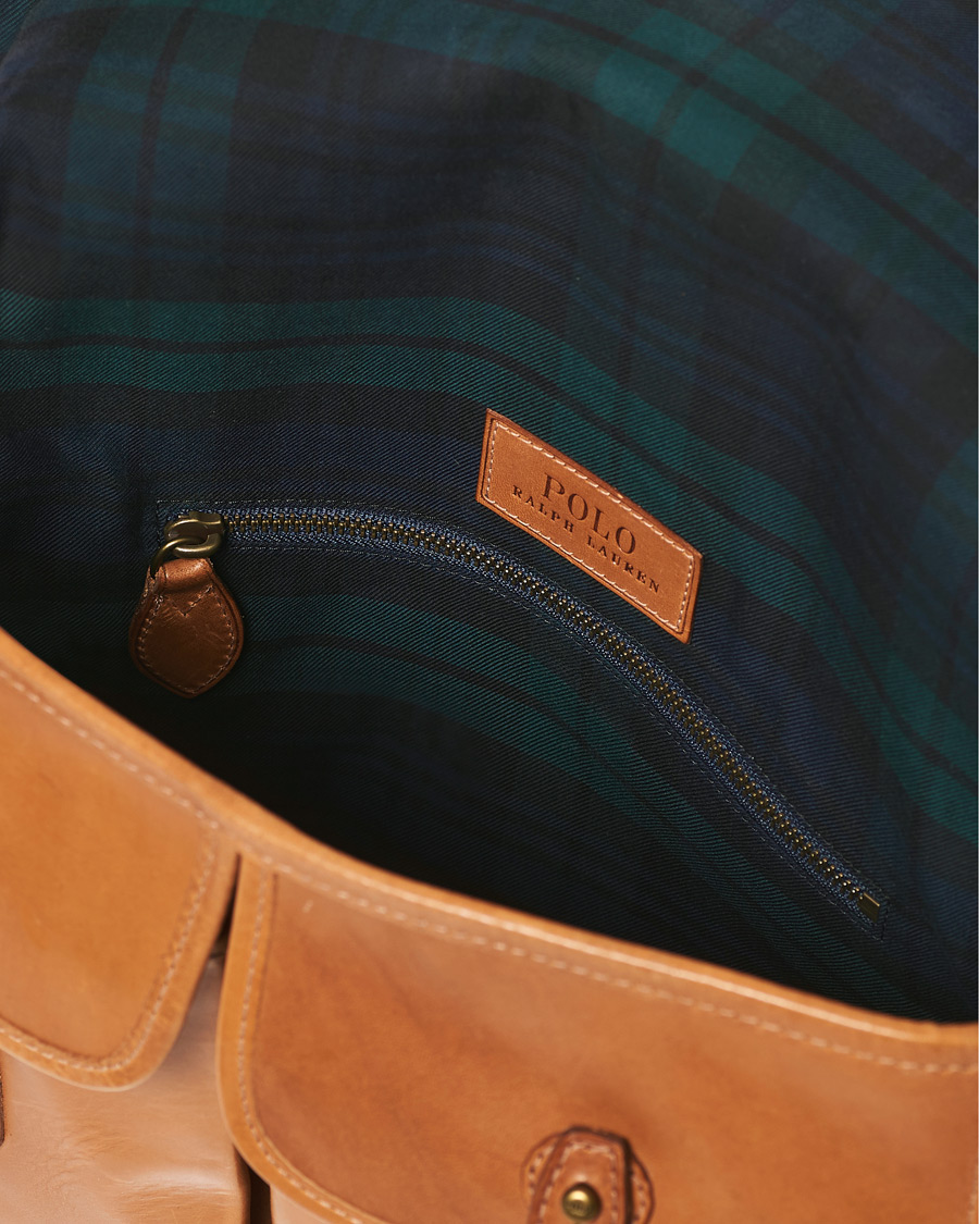 Herren | Polo Ralph Lauren Leather Duffle Bag Natural | Polo Ralph Lauren | Leather Duffle Bag Natural