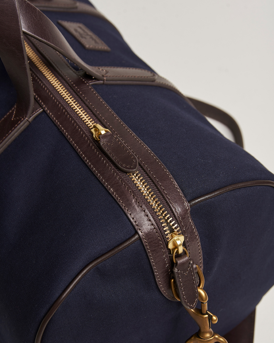 Herren | Polo Ralph Lauren Canvas/Leather Dufflebag Aviator Navy/Brown | Polo Ralph Lauren | Canvas/Leather Dufflebag Aviator Navy/Brown