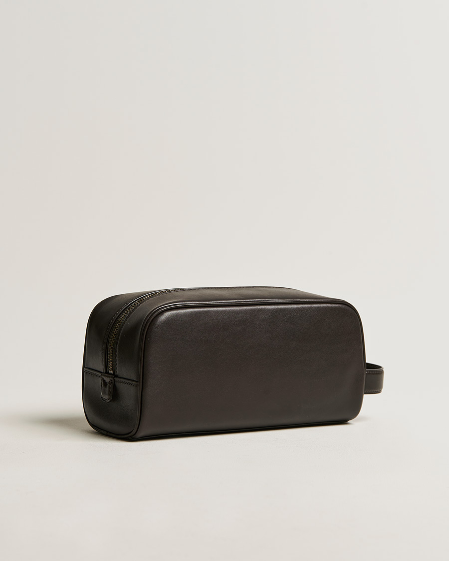 Men | Accessories | Polo Ralph Lauren | Leather Washbag Brown