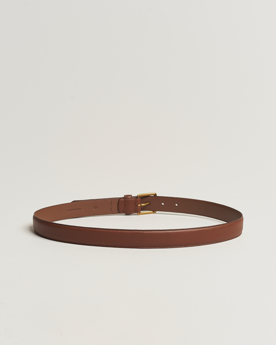 Herren | Gürtel | Polo Ralph Lauren | Leather Belt Brown