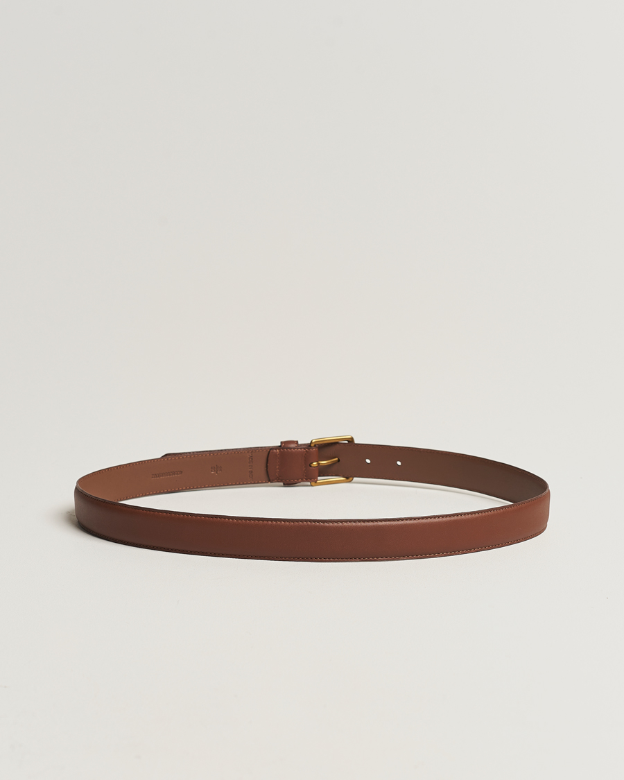 Herr | Släta bälten | Polo Ralph Lauren | Leather Belt Brown