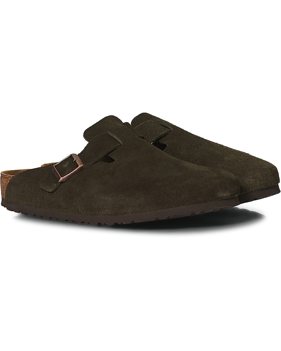Herren | BIRKENSTOCK Boston Soft Footbed Mocca Suede | BIRKENSTOCK | Boston Soft Footbed Mocca Suede