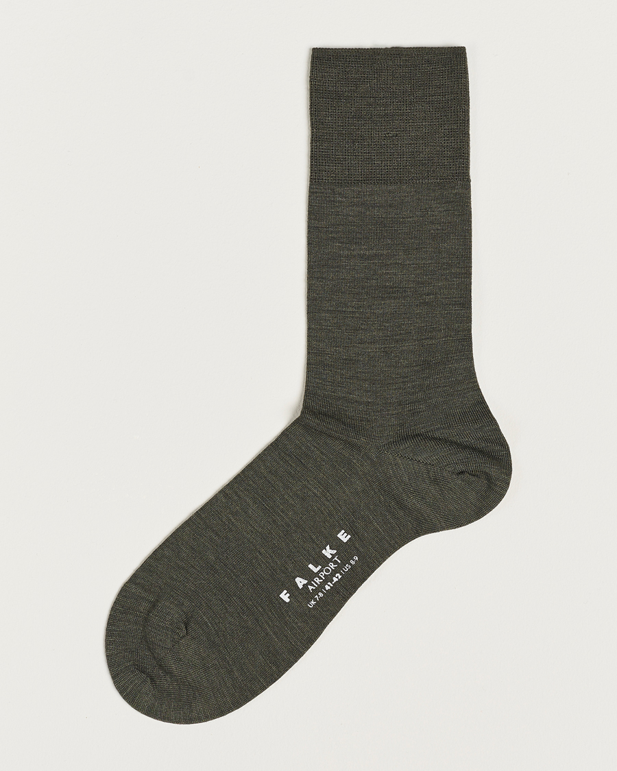 Herren | Unterwäsche | Falke | Airport Socks Green Melange