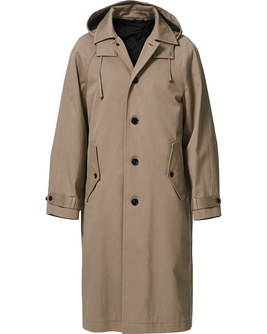 Herren | Jacken | Filippa K | Windsor Hooded Cotton Coat Grey Taupe