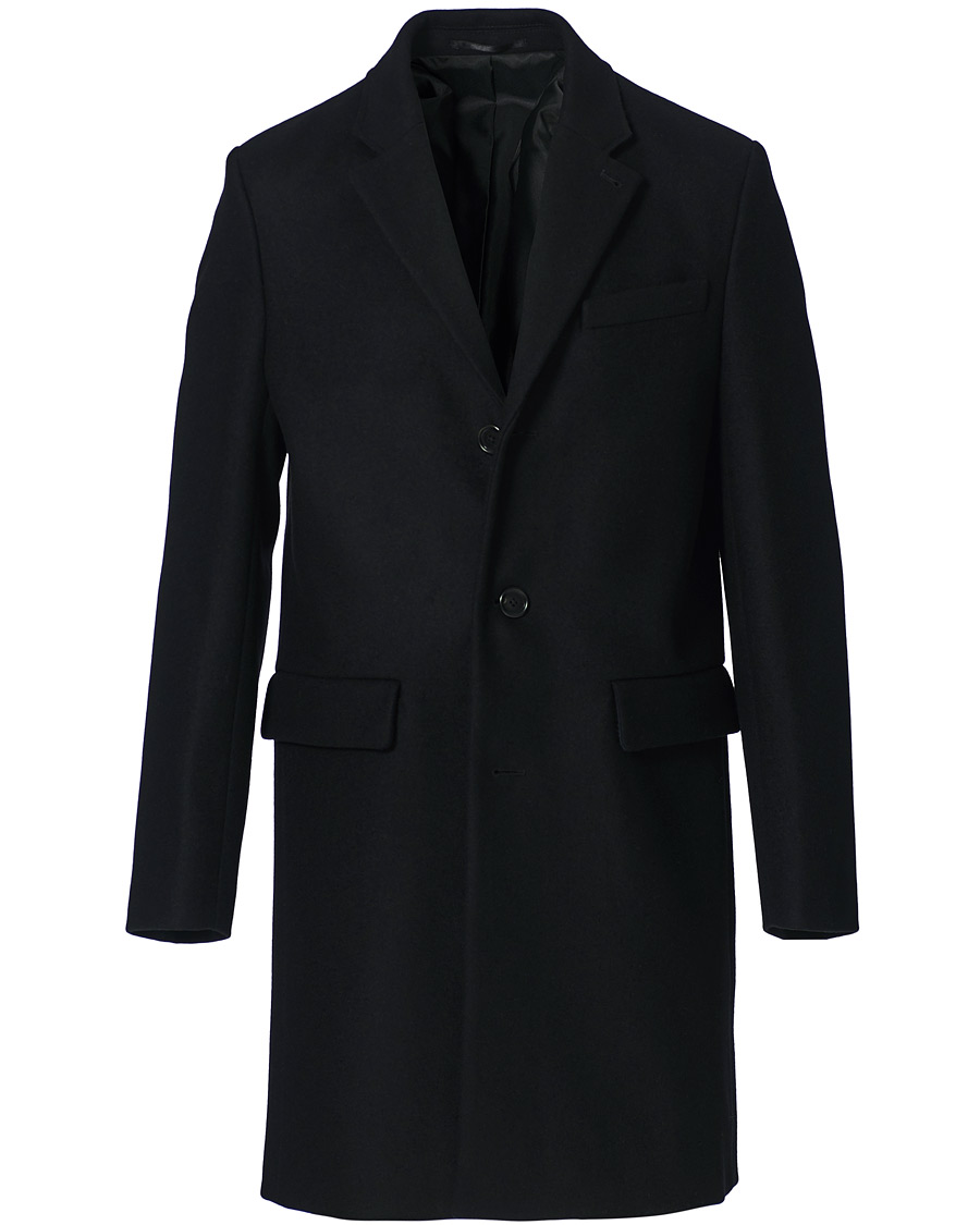 Herren | Jacken | Filippa K | Rhine Recycled Melton Wool Coat Black