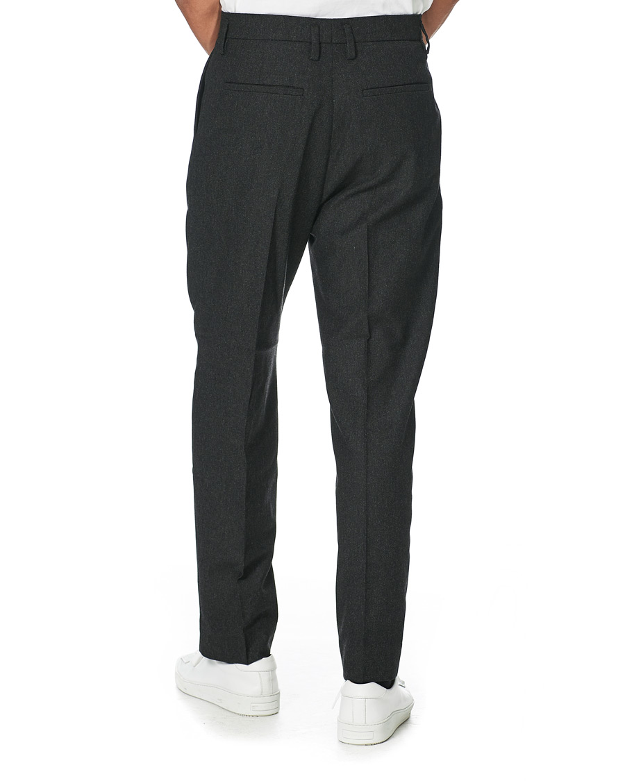 Herren | Hosen | Filippa K | Samson Flannel Trousers Dark Grey Mel