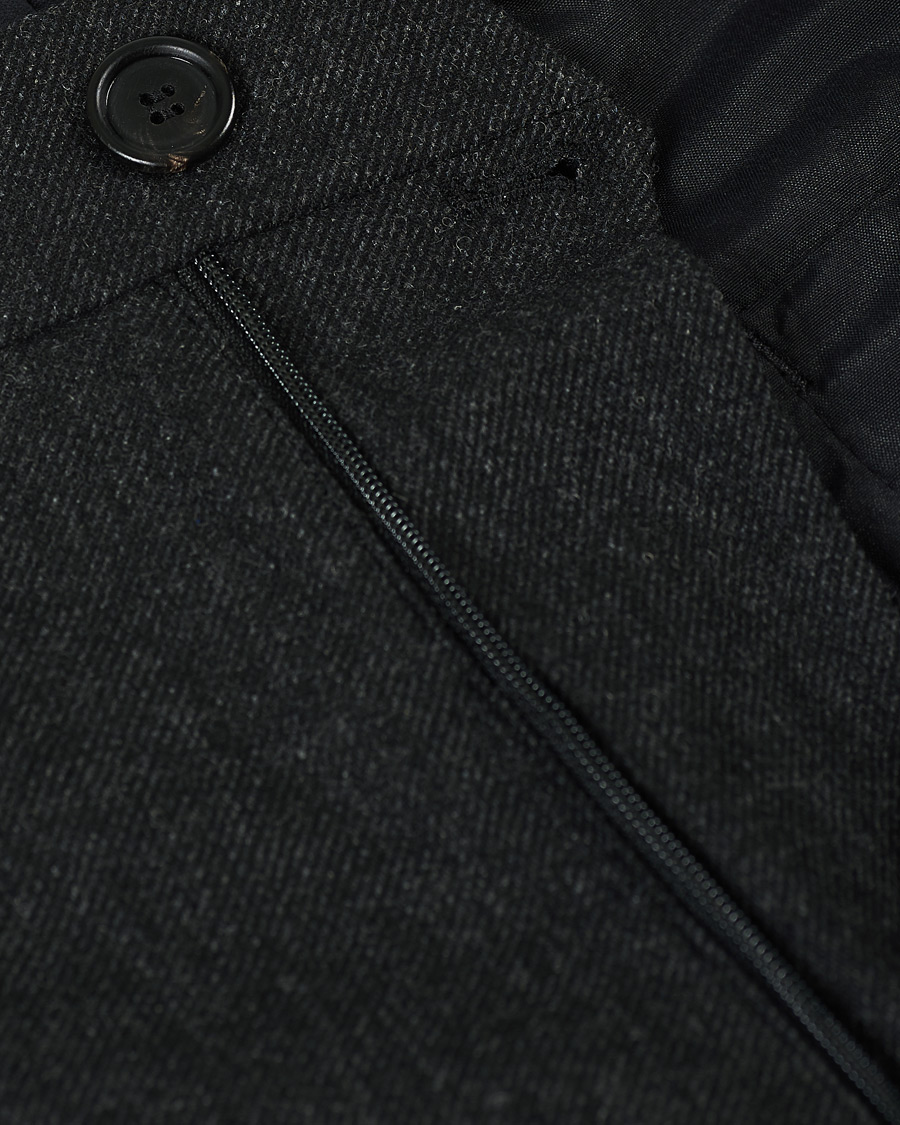 Herren | Hosen | Filippa K | Samson Flannel Trousers Dark Grey Mel