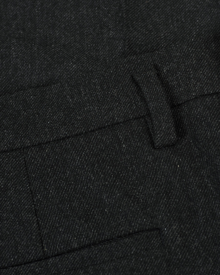 Herren | Hosen | Filippa K | Samson Flannel Trousers Dark Grey Mel