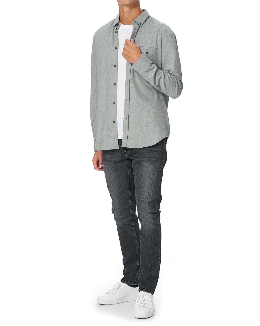 Herren | Hemden | Filippa K | Zachary Flannel Shirt Grey Melange