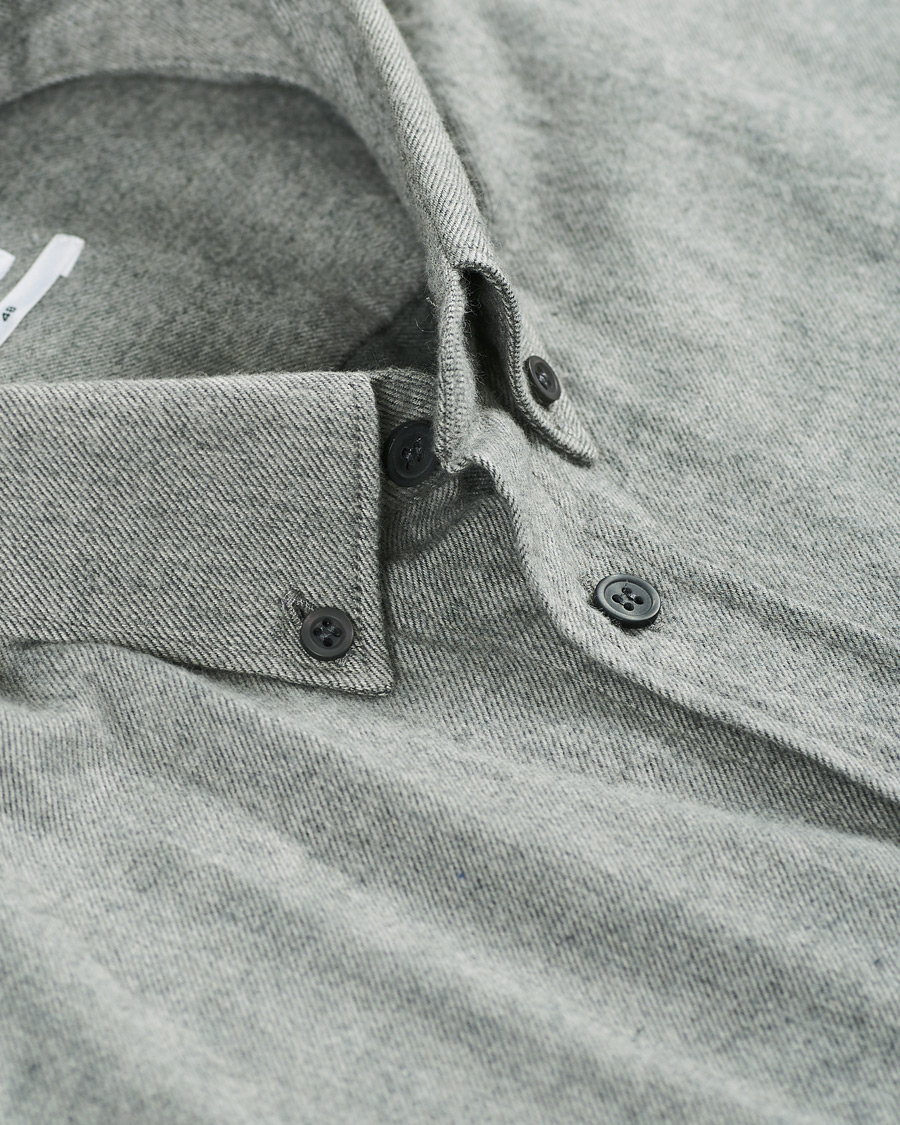 Herren | Hemden | Filippa K | Zachary Flannel Shirt Grey Melange