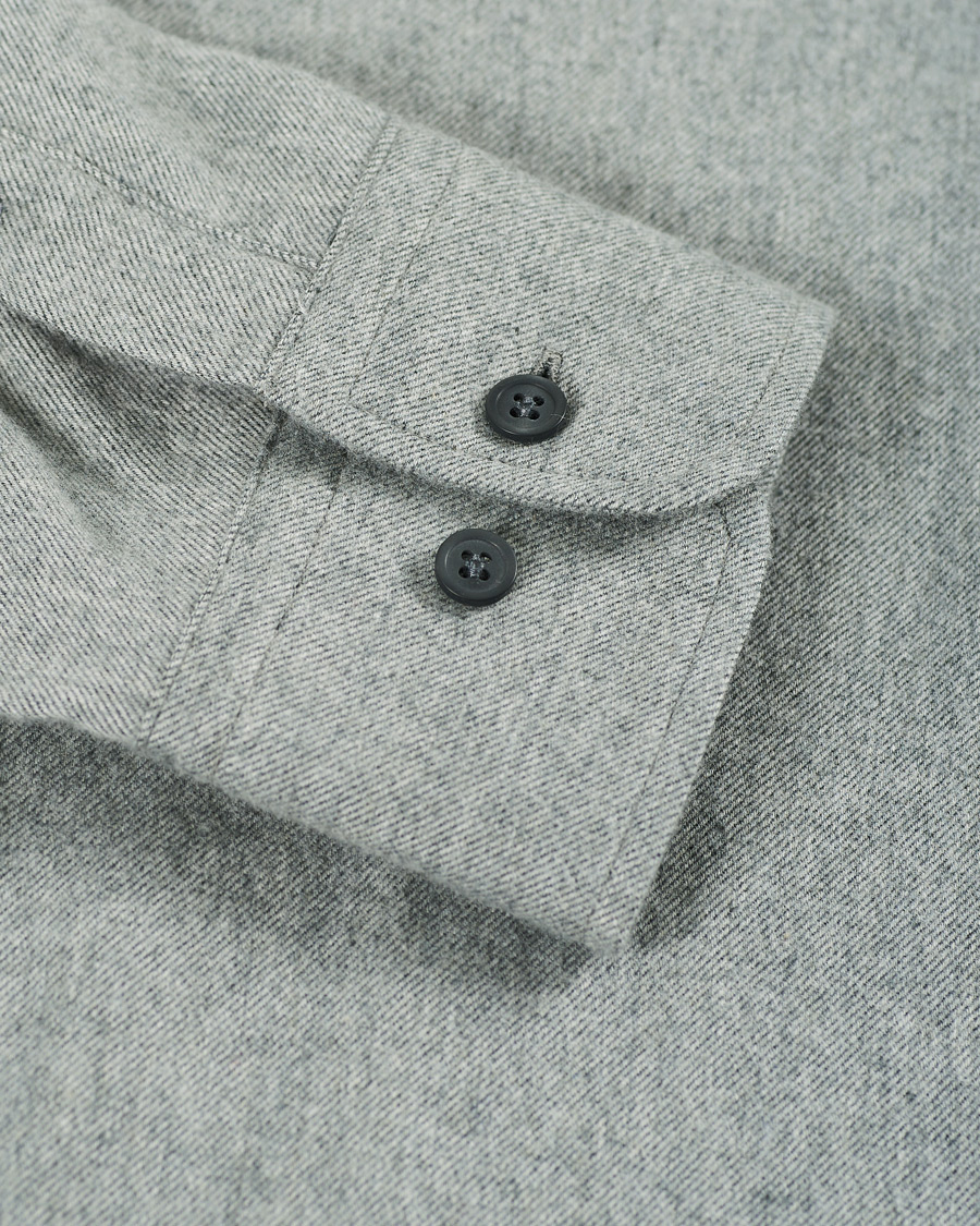 Herren | Hemden | Filippa K | Zachary Flannel Shirt Grey Melange