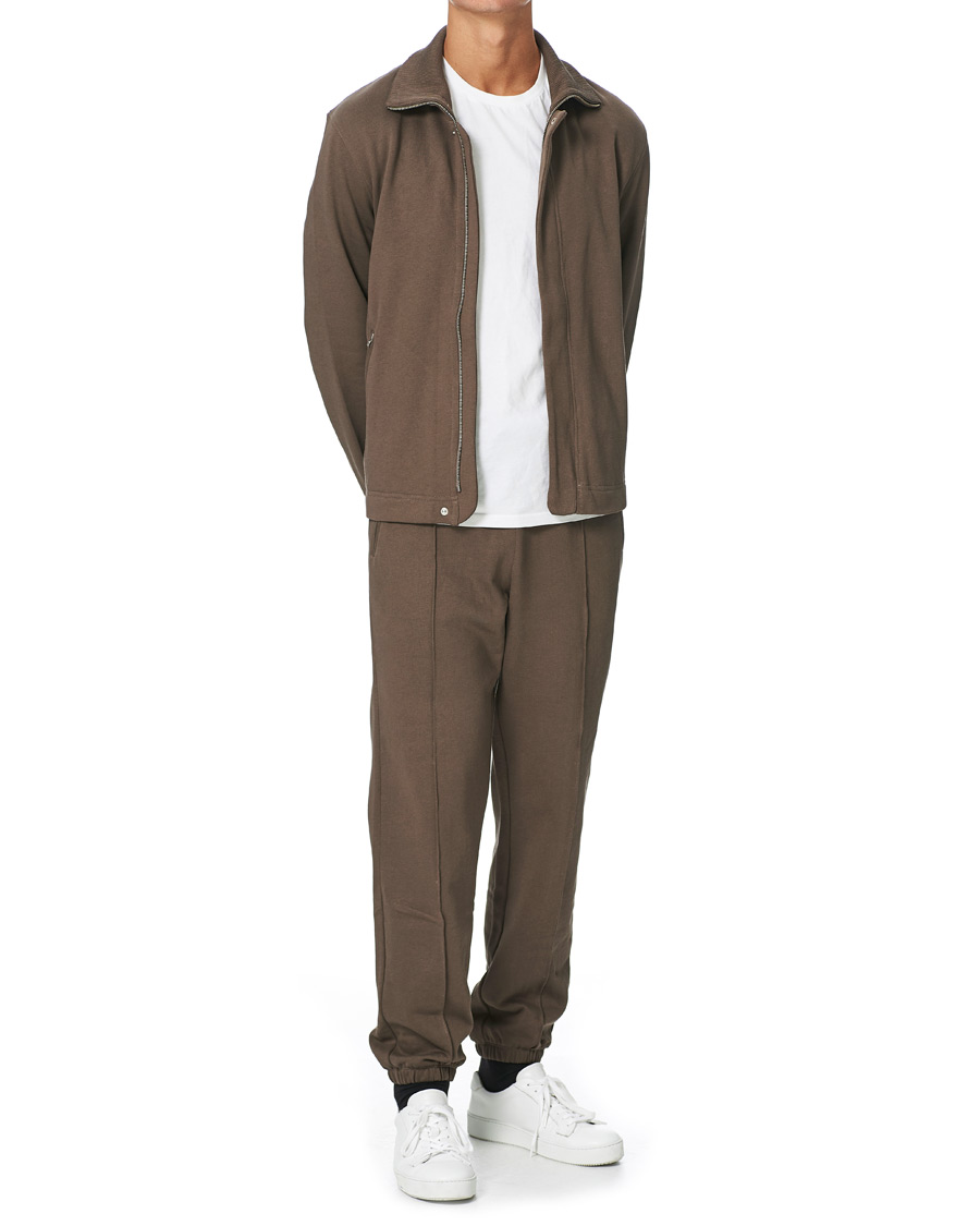 Herren | Hosen | Filippa K | Organic Cotton Jersey Track Pants Dark Taupe