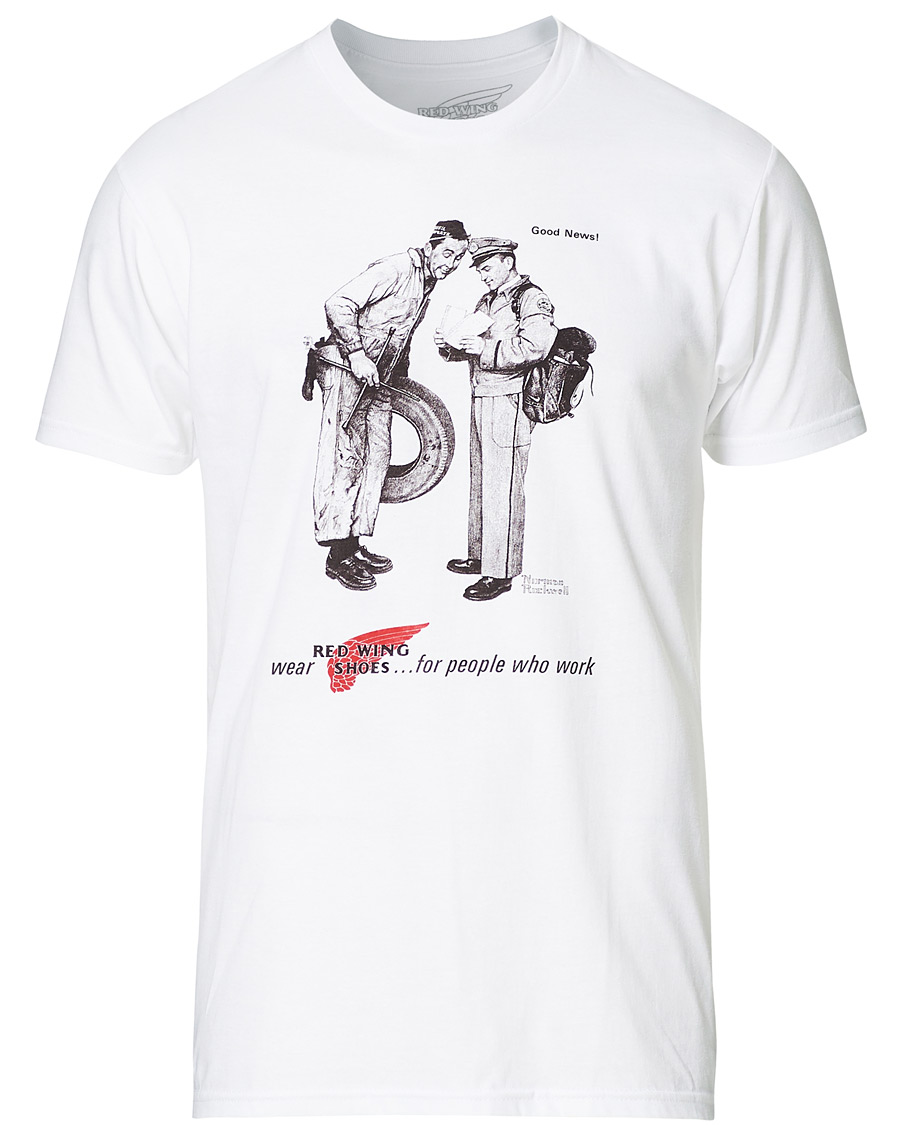 Herren | T-Shirts | Red Wing Shoes | Norman Rockwell Archive A D T-shirt White