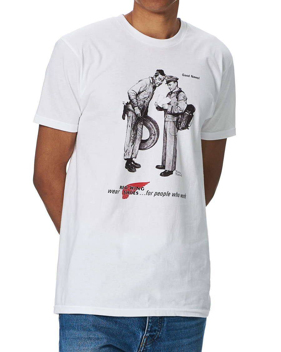 Herren | T-Shirts | Red Wing Shoes | Norman Rockwell Archive A D T-shirt White