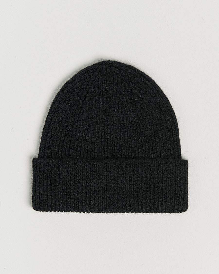 Herren | Mützen | Le Bonnet | Lambswool/Caregora Beanie Onyx