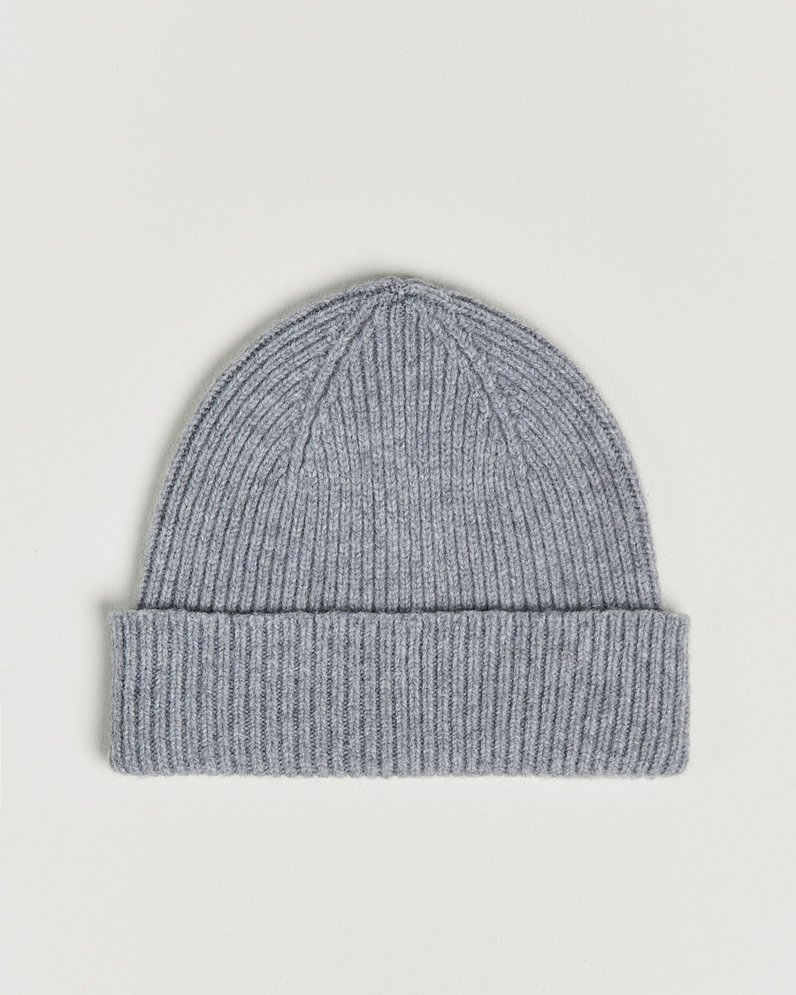 Herren | Mützen | Le Bonnet | Lambswool/Caregora Beanie Smoke