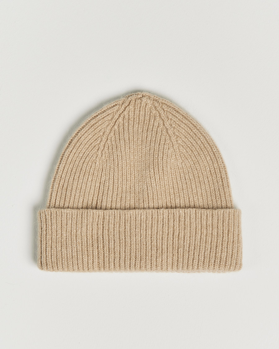 Herren | Mützen | Le Bonnet | Lambswool/Caregora Beanie Sand