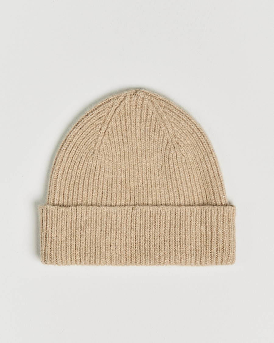 Herren | Mützen | Le Bonnet | Lambswool/Caregora Beanie Sand