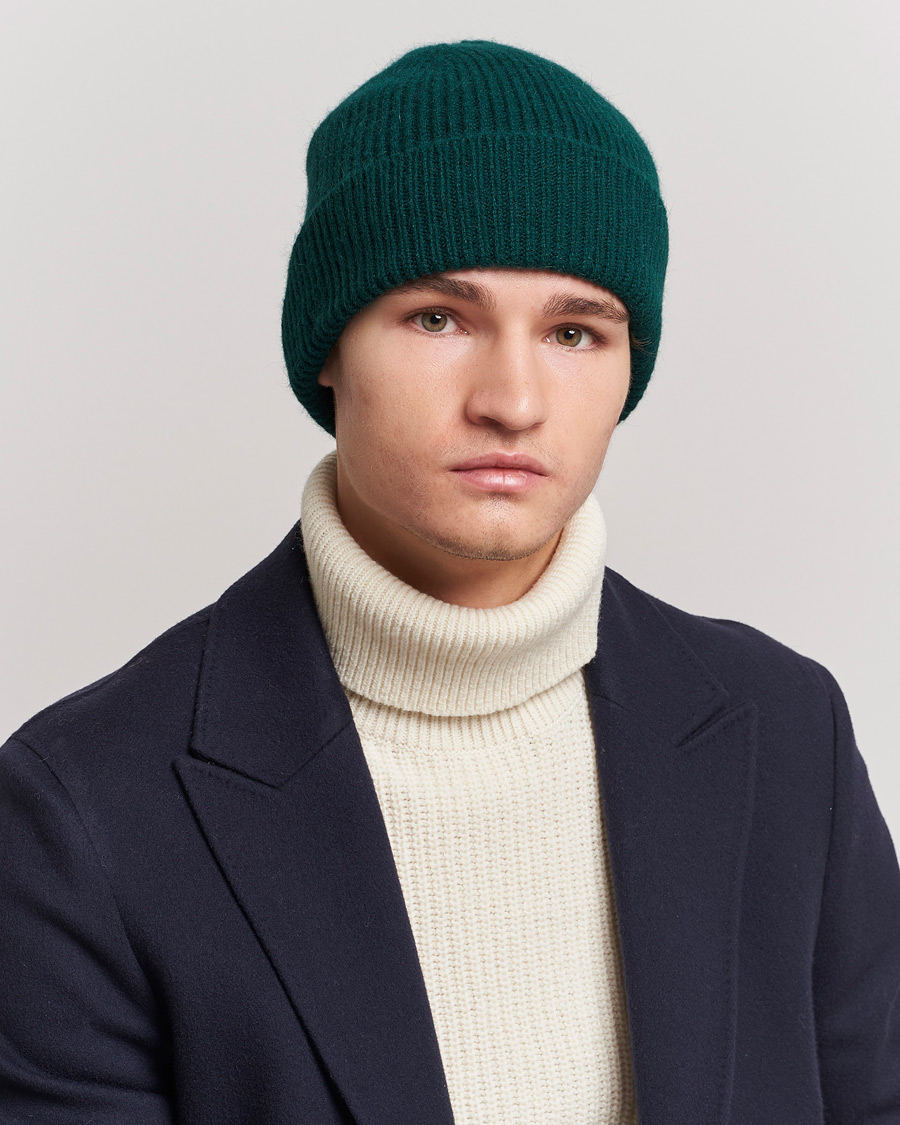 Herren | | Le Bonnet | Lambswool/Caregora Beanie Moss