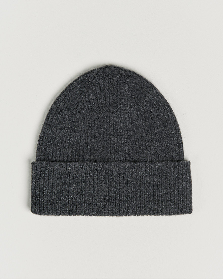 Herren | Mützen | Le Bonnet | Lambswool/Caregora Beanie Graphite
