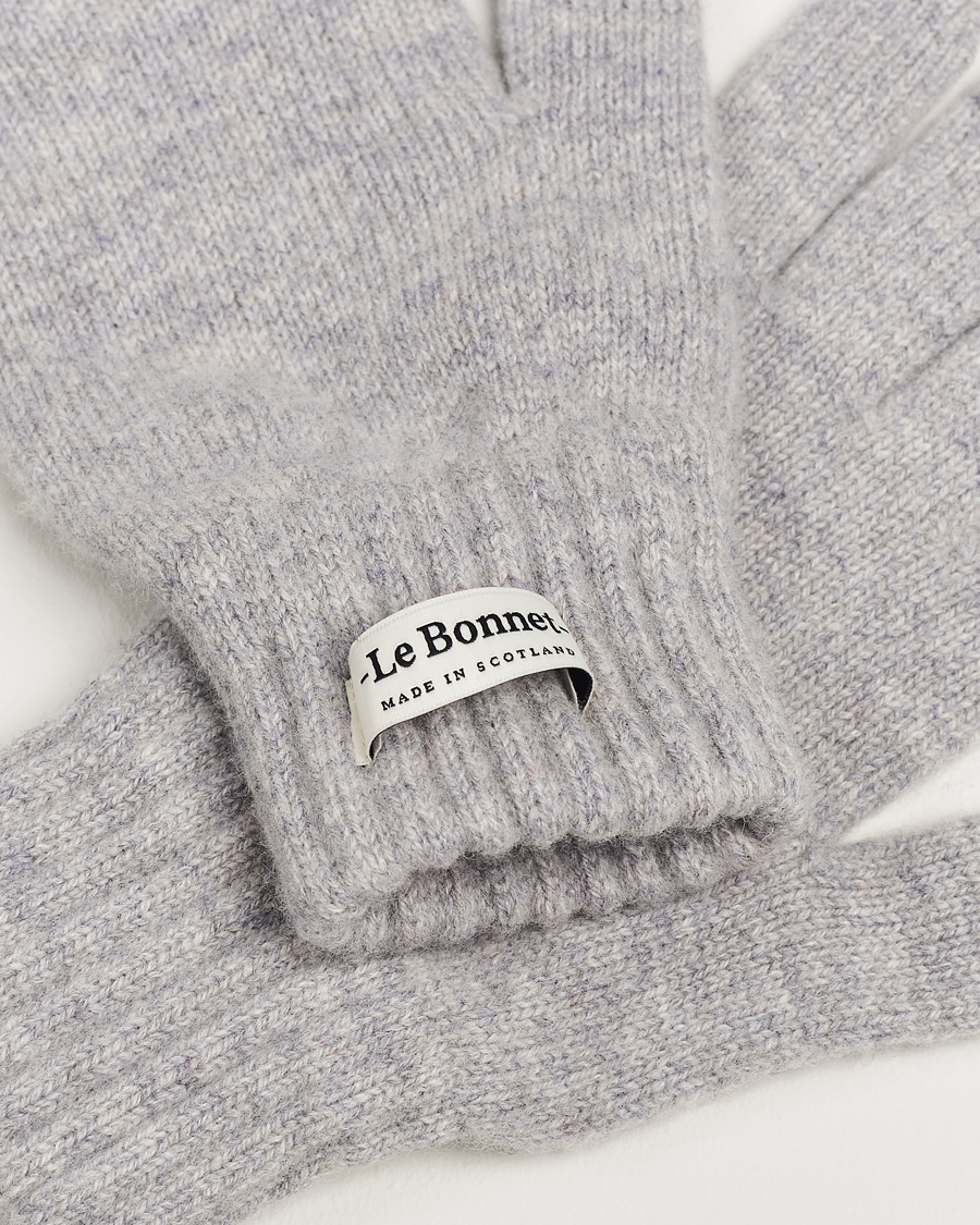 Herren | Le Bonnet | Le Bonnet | Merino Wool Gloves Smoke