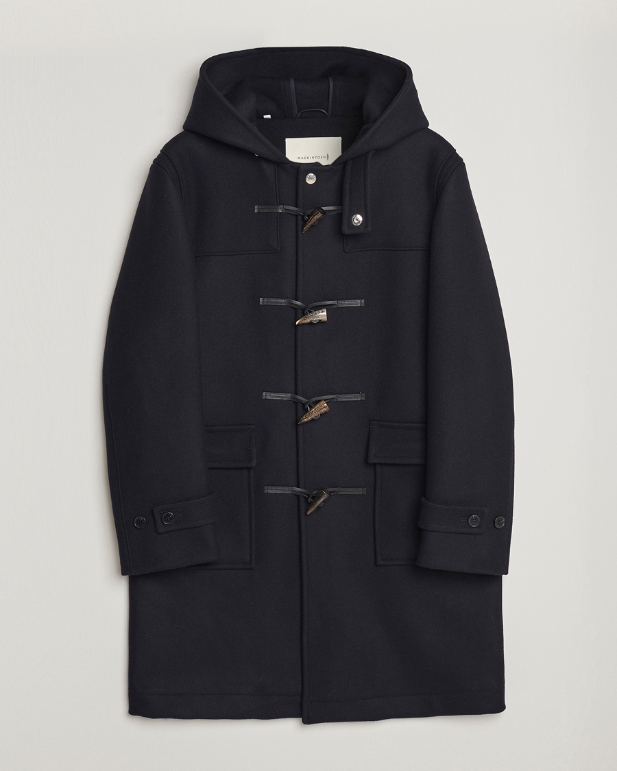 Herren | Jacken | Mackintosh | Weir Wool Hooded Duffle Navy
