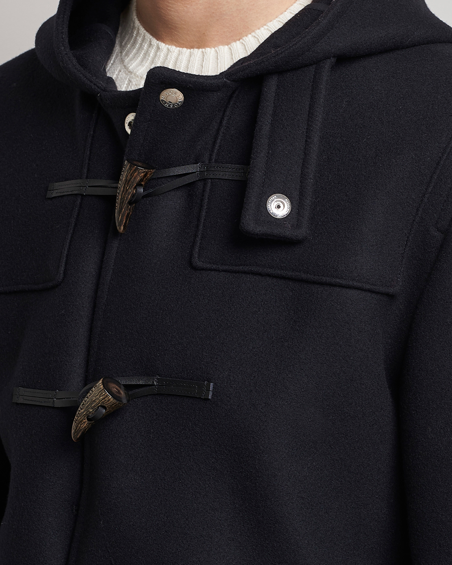 Herren | Jacken | Mackintosh | Weir Wool Hooded Duffle Navy