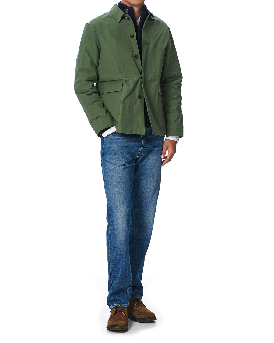 Herren | Jacken | Mackintosh | Drizzle Chore Dry Wax Shirt Jacket Winter Moss