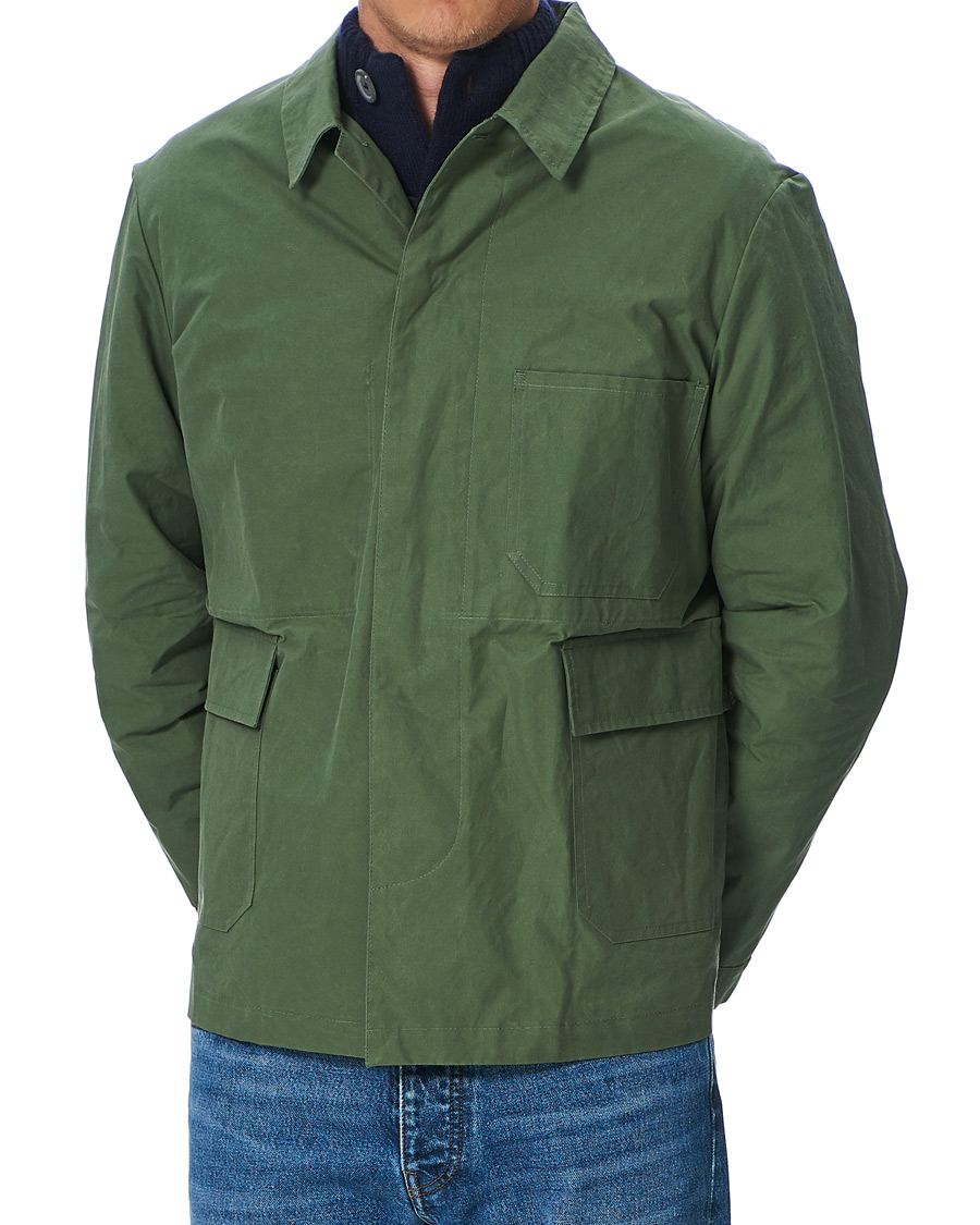 Herren | Jacken | Mackintosh | Drizzle Chore Dry Wax Shirt Jacket Winter Moss