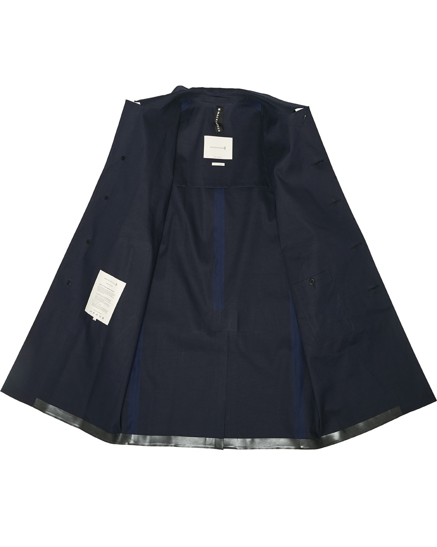 Herren | Jacken | Mackintosh | Oxford Bonded Cotton Coat Navy