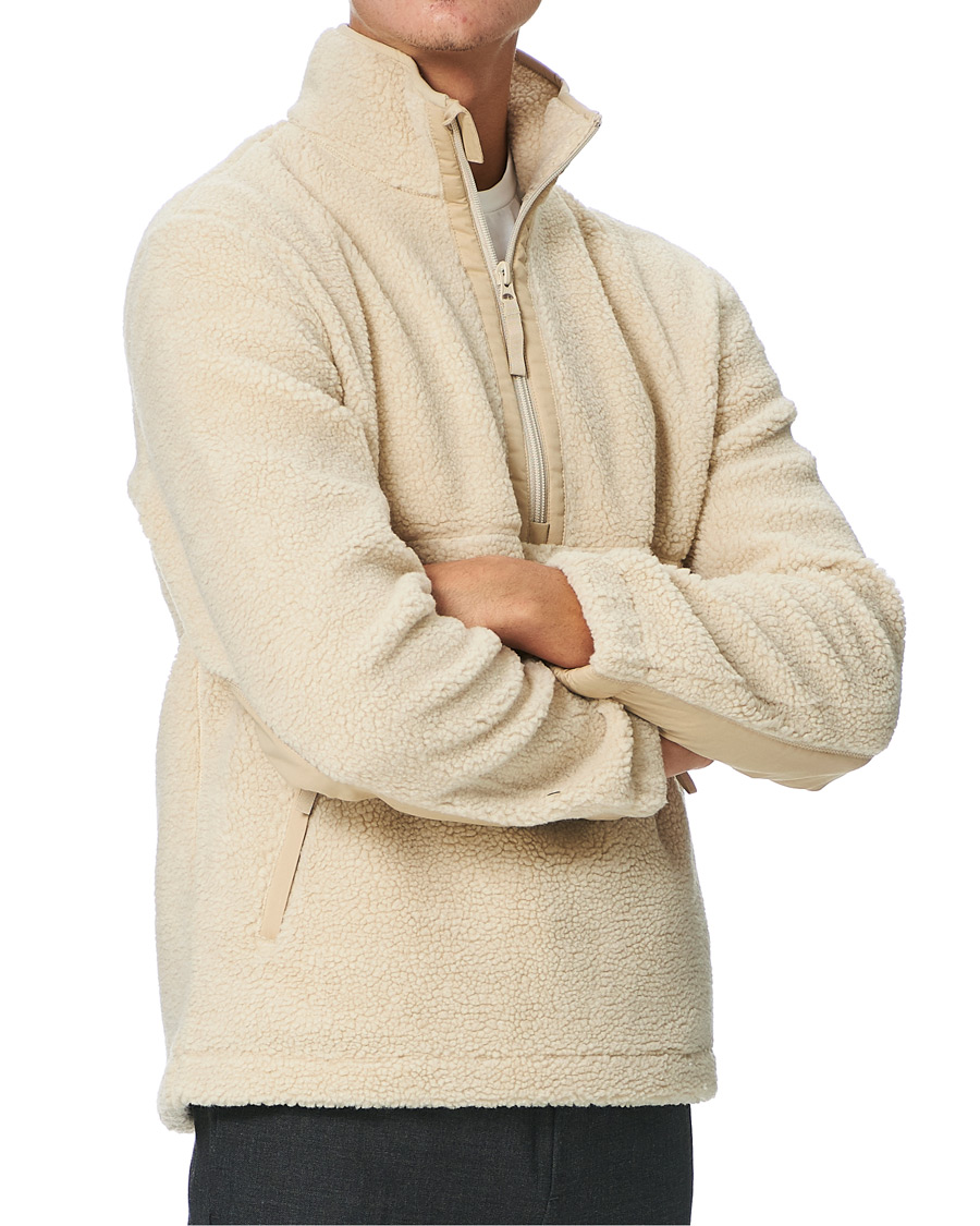 Herren | Pullover | Samsøe Samsøe | Samsøe & Samsøe Timo Fleece Half Zip Brown Rice