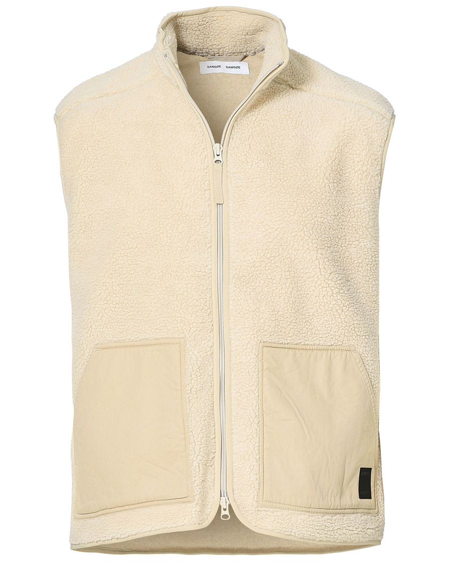 Herren | Pullover | Samsøe Samsøe | Samsøe & Samsøe Tim Fleece Vest Brown Rice