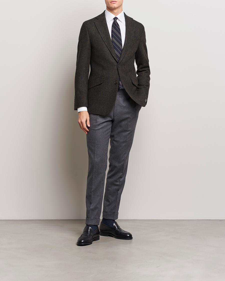 Herren | Sakkos | Walker Slater | Edward Wool Donegal Blazer Dark Brown