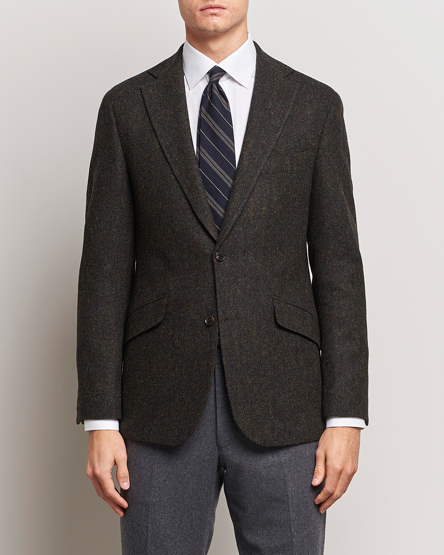 Herren | Sakkos | Walker Slater | Edward Wool Donegal Blazer Dark Brown