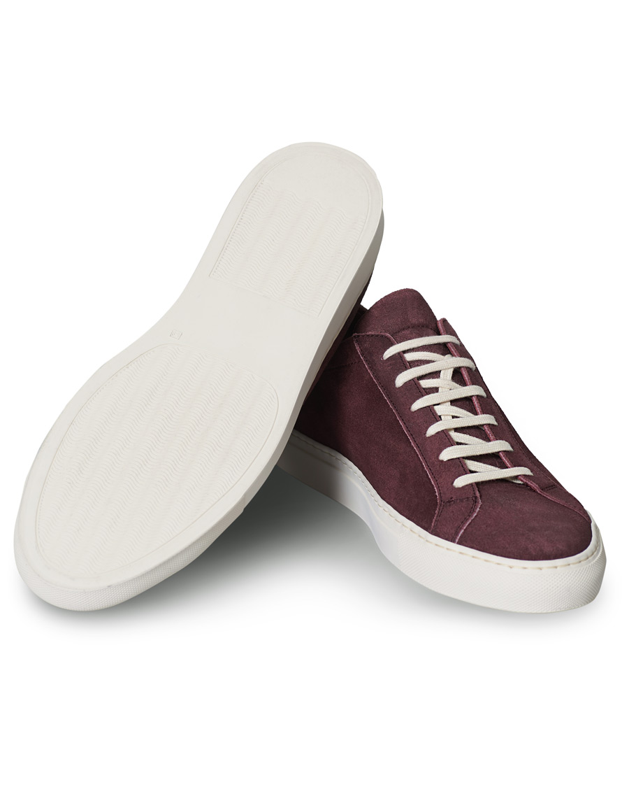 Herren | Common Projects Original Achilles Sneaker Bordeaux Waxed Suede | Common Projects | Original Achilles Sneaker Bordeaux Waxed Suede